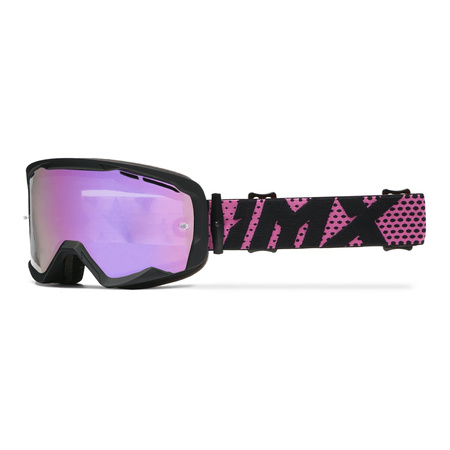 Gogle motocyklowe IMX Endurance Flip - Szyba Iridium Pink + Clear (2 szyby w zestawie)
