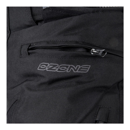 Spodnie motocyklowe tekstylne OZONE VULCAN czarne (KRÓTKA NOGAWKA)