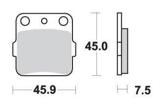 SBS KLOCKI HAMULCOWE KH84 OFF-ROAD SINTER KOLOR ZŁOTY