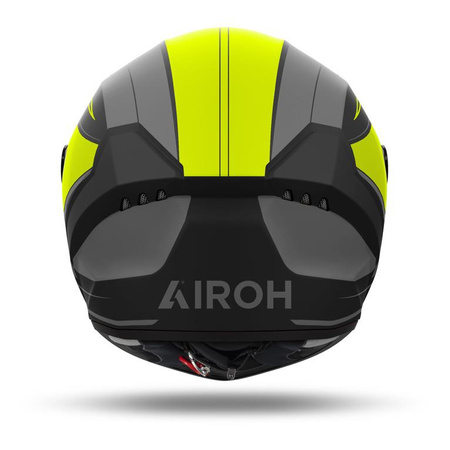 Kask motocyklowy AIROH CONNOR DUNK YELLOW MATT szary żółty fluo
