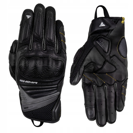 Rękawice motocyklowe miejskie Shima RUSH GLOVES czarny