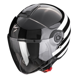 Kask motocyklowy SCORPION EXO-CITY II BEE BLACK/WHITE czarny biały