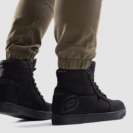 Spodnie jeans damskie OZONE JANE LADY JOGGER FIT OLIVE zielony