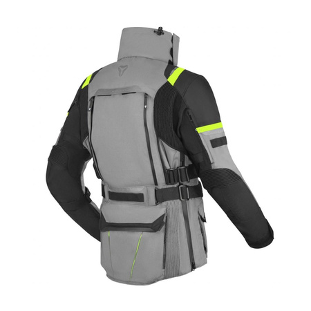 Kurtka motocyklowa SECA ARRAKIS III TITANIUM szary żółty fluo czarny