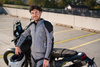 Kurtka motocyklowa tekstylna miejska Shima JET szary
