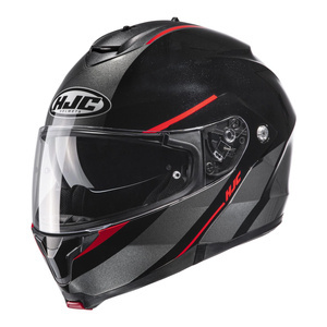 Kask motocyklowy szczękowy HJC C91 Tero czarny/czerwony