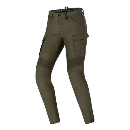 Damskie jeansy motocyklowe Shima GIRO 2.0 khaki