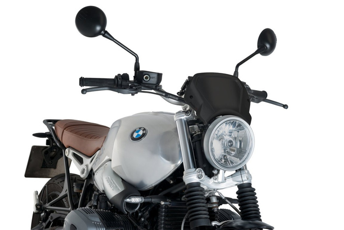 PUIG Owiewka  Retroplate do BMW R Nine T 14-24 (aluminiowa) – Uniwersalna szyba poprawiająca aerodynamikę