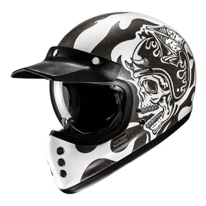 Kask motocyklowy HJC V60 Flame czarny/biały