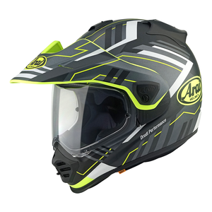 Kask motocyklowy ARAI TOUR-X5 TRAIL YELLOW szary żółty fluo biały czarny
