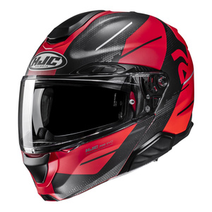 Kask motocyklowy szczękowy HJC RPHA 91 Blat czerwony/czarny