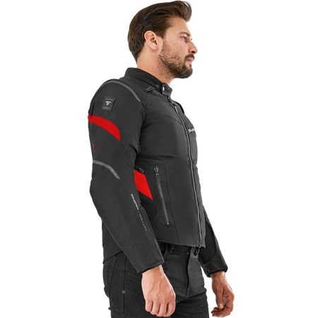Kurtka motocyklowa tekstylna Shima RUSH 2.0 czerwony