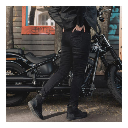Spodnie jeansowe REBELHORN VANDAL LADY DENIM WASHED – czarne
