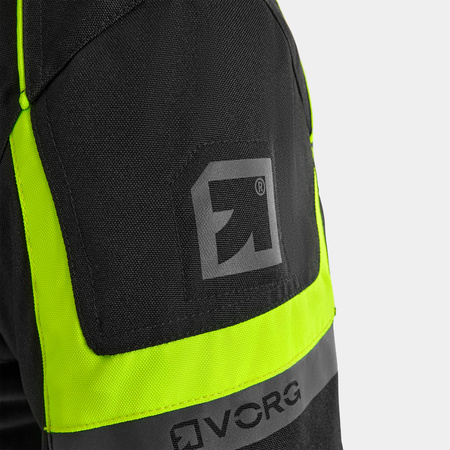 Kurtka motocyklowa VORG HORNET FLUO czarny żółty fluo