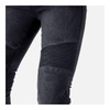 Damskie jeansy motocyklowe OZONE AGNESS II czarny sprany