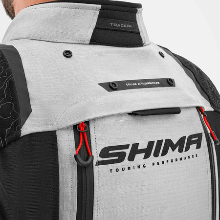 Kurtka motocyklowa SHIMA TRACKER LIGHT GREY szary
