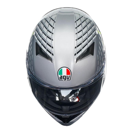 Kask motocyklowy AGV K3 FORTIFY GREY/BLACK/FLUO YELLOW szary żółty fluo czarny