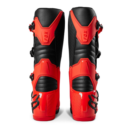 Buty motocyklowe cross offroad mtb FOX Comp Fluo czerwony