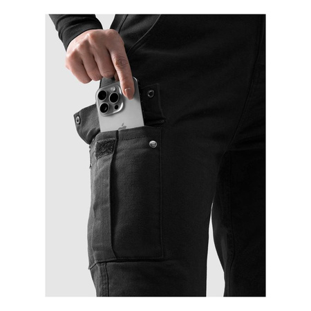 Jeansy motocyklowe damskie REBELHORN FASTER LADY BLACK czarny