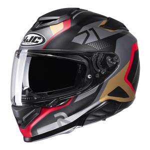 Kask motocyklowy integralny HJC RPHA 71 Hapel czarny/czerwony/brązowy