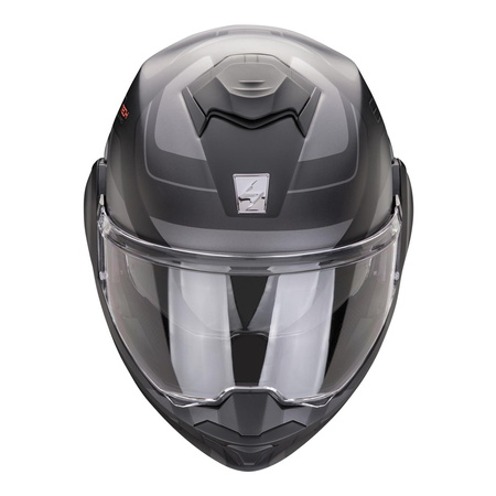 Kask motocyklowy SCORPION EXO-TECH EVO PRO COMMUTA BLACK/SILVER czarny srebrny