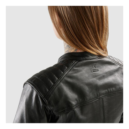 Damska kurtka motocyklowa skórzana Rebelhorn HUNTER II czarny mat