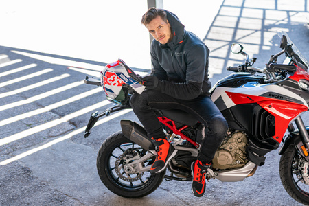 Kurtka motocyklowa tekstylna miejska Shima DAYBREAKER szary/czarny