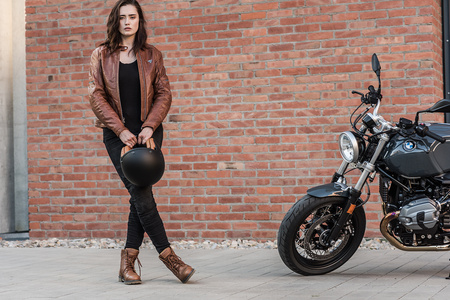 Damskie buty motocyklowe miejskie taktyczne Shima THOMSON brązowy