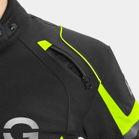 Kurtka motocyklowa VORG HORNET FLUO czarny żółty fluo