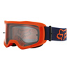 Gogle motocyklowe mx dziecięce FOX JUNIOR MAIN STRAY ORANGE pomarańczowy fluo granatowy