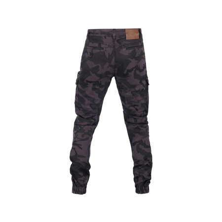 Spodnie jeans RICHA APACHE BLACK CAMO czarny szary