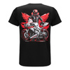 Koszulka codzienna T-shirt REBELRUSH MOTO SPORT BLACK czarny