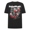 Koszulka T-shirt REBELRUSH REBEL OVERSIZE BLACK czarny