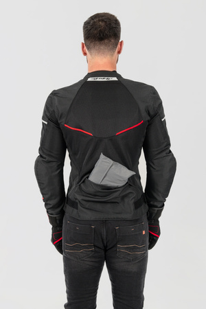 Kurtka motocyklowa tekstylna miejska Shima X-MESH 2.0 czerwony