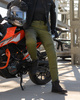 Damskie jeansy motocyklowe Shima GIRO 3.0 khaki