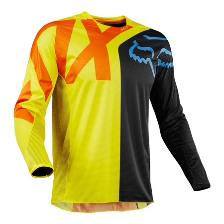 Bluza motocyklowa cross / mx FOX 360 PREME BLACK/YELLOW żółty pomarańczowy czarny niebieski