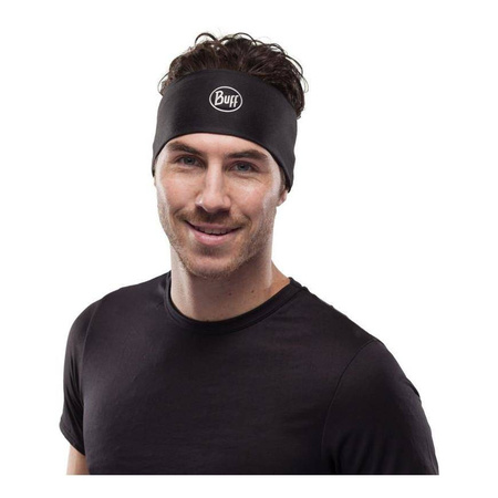 Opaska na głowę BUFF COOLNET UV+ HEADBAND SOLID BLACK