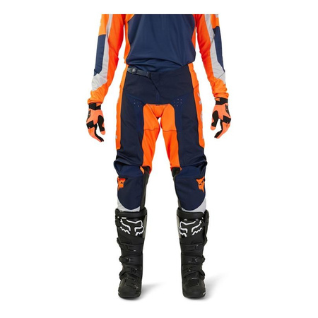 spodnie motocyklowe cross offroad FOX 180 Nitro Fluo pomarańczowy