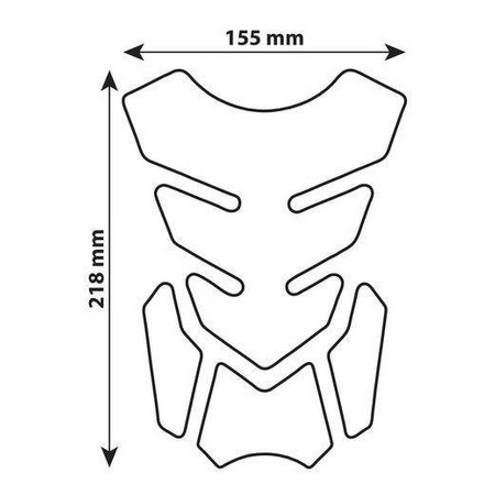 LAMPA Pro-Tank X2 tank pad Black