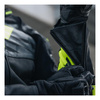 Kurtka motocyklowa skórzana sportowa/miejska Rebelhorn VANDAL czarny-żółty fluo