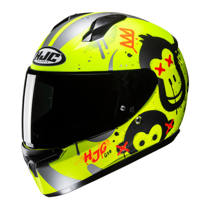 Kask motocyklowy integralny HJC C10 Geti zielony/czarny