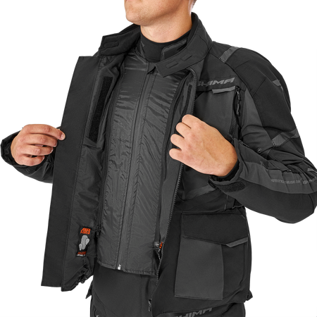 Kurtka motocyklowa tekstylna miejska Shima HERO 2.0 czarny