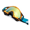 Gogle motocyklowe IMX Sand Orange Matt/Blue/White - Szyba Orange Iridium + Clear (2 Szyby W Zestawie)