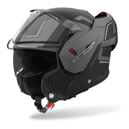Kask motocyklowy AIROH MATHISSE II GENIUS GREY MATT szary czarny