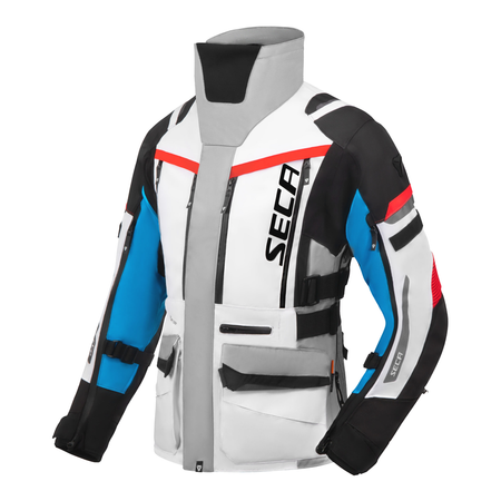 Kurtka motocyklowa damska SECA ARRAKIS III LADY GREY/BLUE/RED szary niebieski czerwony