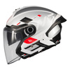 Kask otwarty MT COSMO SV SILENCE WHITE/SILVER biały srebrny czerwony