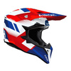 Kask cross AIROH WRAAAP VISION RED BLUE GLOSS biały czerwony niebieski