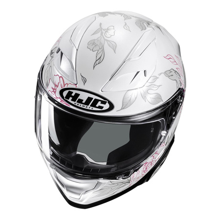 Kask motocyklowy integralny HJC F71 Eliz biały/różowy