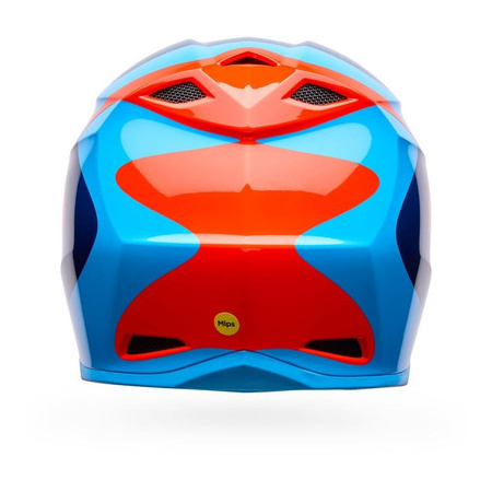 Kask cross BELL MX-10 MIPS WAVE ORANGE BLUE pomarańczowy niebieski