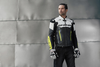 Kurtka motocyklowa sportowa/miejska skórzana Shima BANDIT fluo